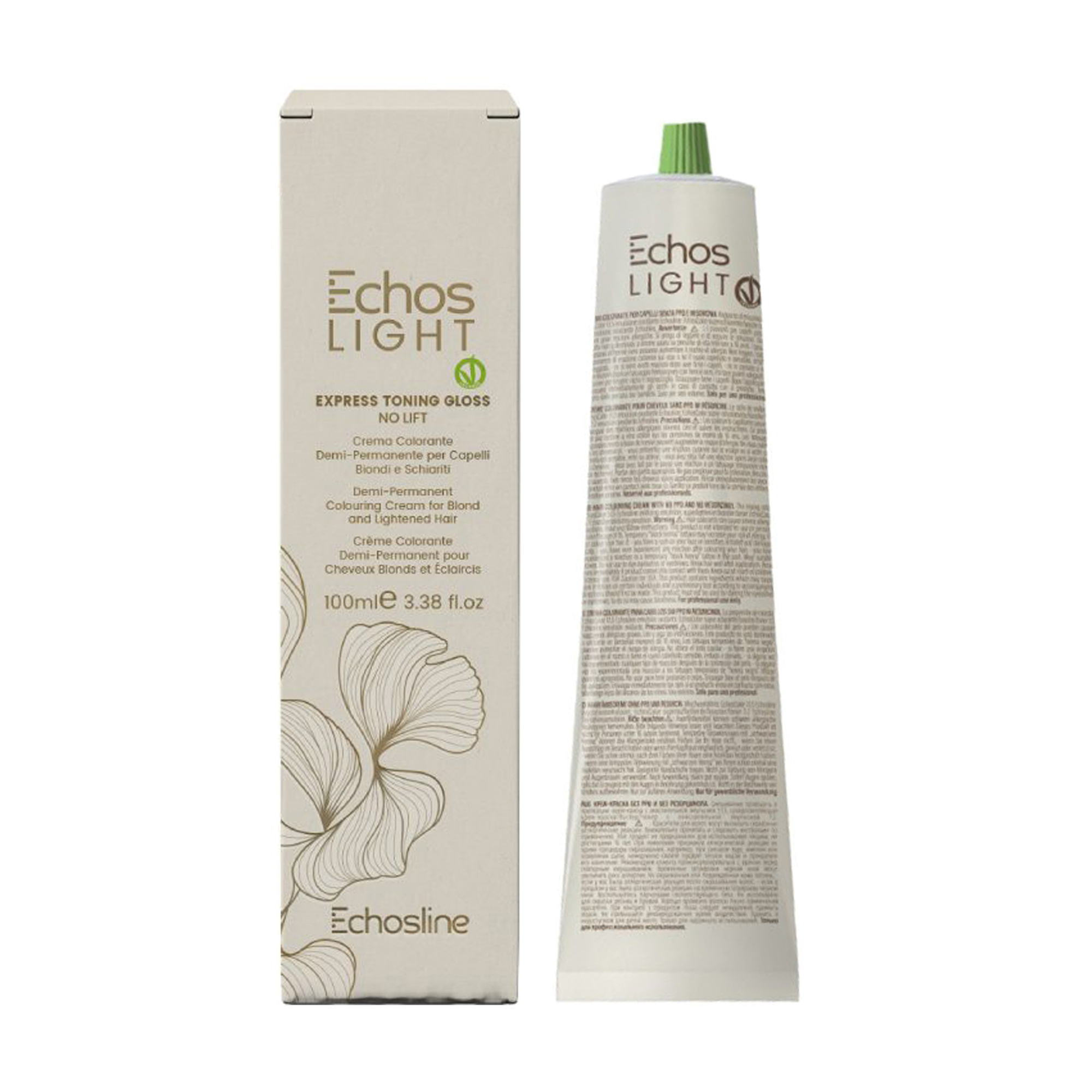 Тонувальна фарба для волосся Echosline Echos Light Express Toning Gloss, Cream, 100 мл